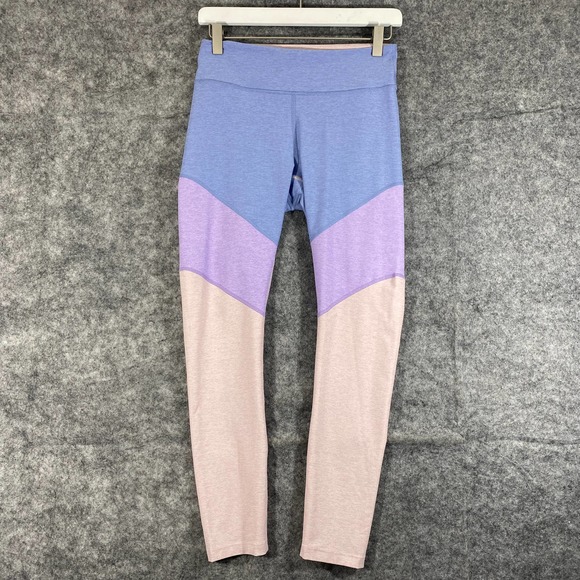 Outdoor Voices Leggings Medium Spring Lilac Colorblock 7/8 High Rise Workout - Picture 2 of 11